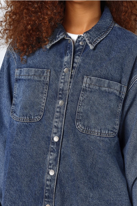 Noisy may nmalva l/s denim shacket az351mb no